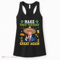 Make Taco Tuesday Great Again Trump Mexican Fiesta Women's Tank Top thumb 0