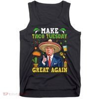 Make Taco Tuesday Great Again Trump Mexican Fiesta Tank Top thumb 0