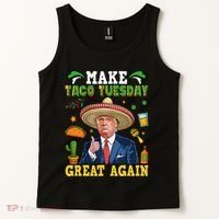 Make Taco Tuesday Great Again Trump Mexican Fiesta Tank Top thumb 2