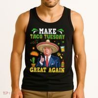 Make Taco Tuesday Great Again Trump Mexican Fiesta Tank Top thumb 3