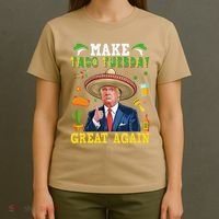 Make Taco Tuesday Great Again Trump Mexican Fiesta T-Shirt thumb 4