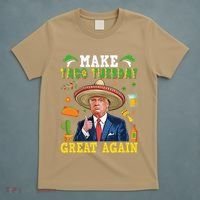 Make Taco Tuesday Great Again Trump Mexican Fiesta T-Shirt thumb 5