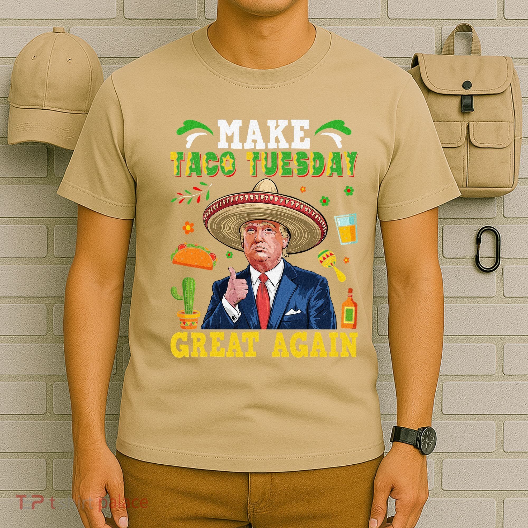 Make Taco Tuesday Great Again Trump Mexican Fiesta T-Shirt