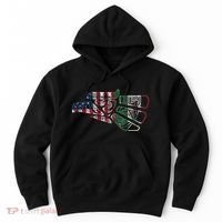 Mexico T Us Flag Patriot Mexican Flag American Flag Hoodie thumb 0