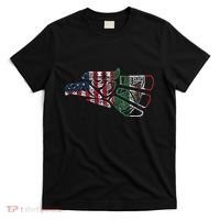 Mexico T Us Flag Patriot Mexican Flag American Flag T-Shirt thumb 0