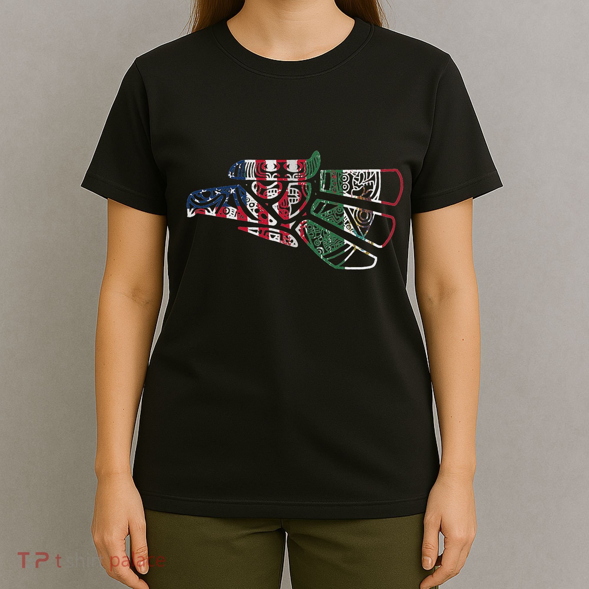 Mexico T Us Flag Patriot Mexican Flag American Flag T-Shirt