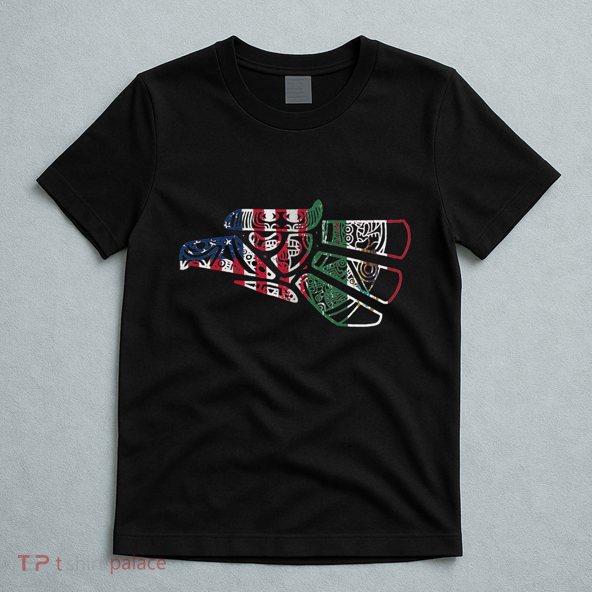 Mexico T Us Flag Patriot Mexican Flag American Flag T-Shirt