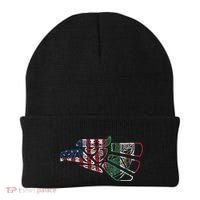 Mexico T Us Flag Patriot Mexican Flag American Flag Beanie thumb 0
