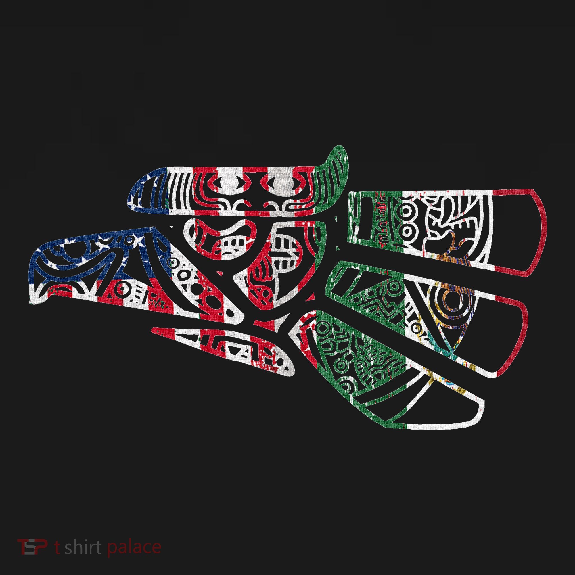 Mexico T Us Flag Patriot Mexican Flag American Flag Mousepad