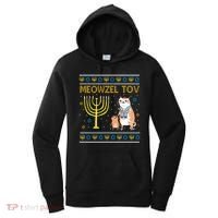 Meowzel Tov Ugly Hanukkah Cat Funny Women's Hoodie thumb 0