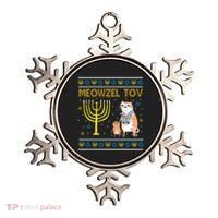 Meowzel Tov Ugly Hanukkah Cat Funny Ornament thumb 0