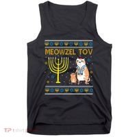 Meowzel Tov Ugly Hanukkah Cat Funny Tank Top thumb 0
