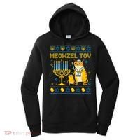 Meowzel Tov Ugly Hanukkah Sweater Cat Chanukah Jew Menorah Women's Hoodie thumb 0