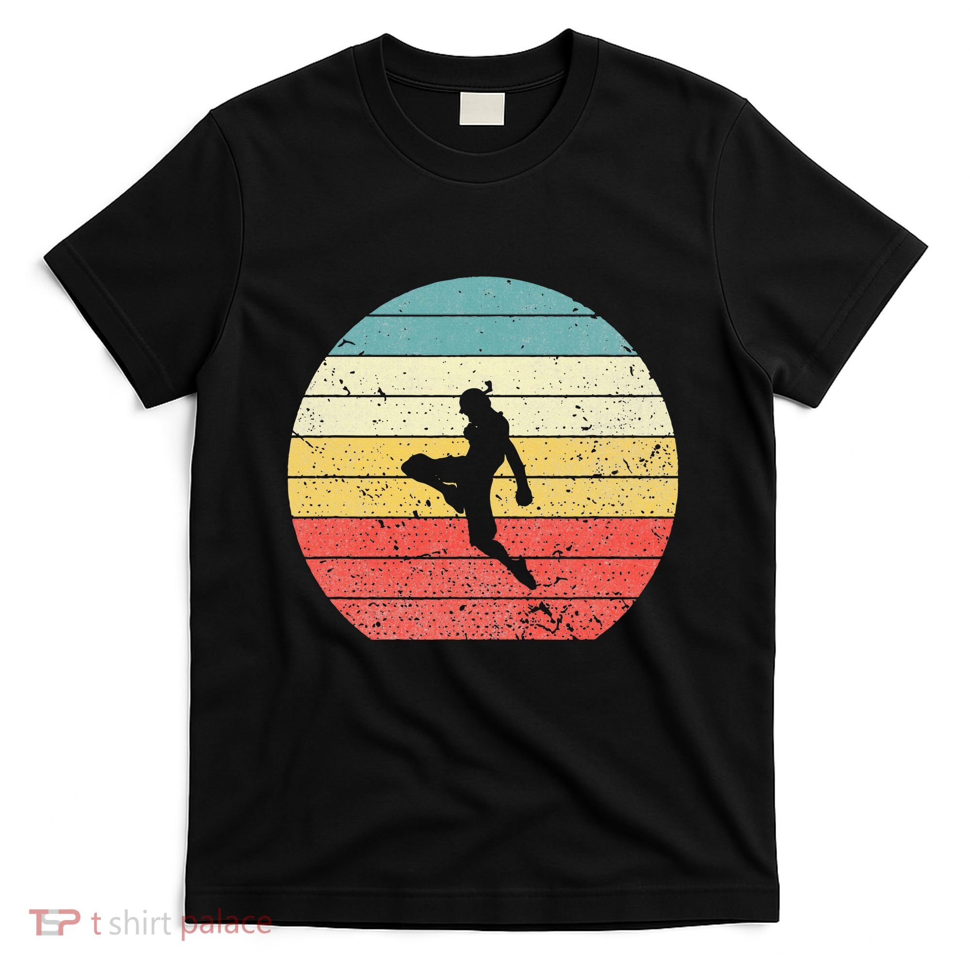 Muay Thai Vintage Retro Sunset Thai Boxing Kick T-Shirt