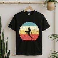 Muay Thai Vintage Retro Sunset Thai Boxing Kick T-Shirt thumb 2