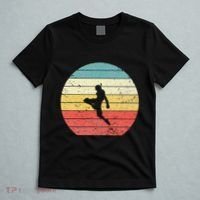 Muay Thai Vintage Retro Sunset Thai Boxing Kick T-Shirt thumb 5