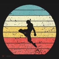 Muay Thai Vintage Retro Sunset Thai Boxing Kick T-Shirt thumb 7