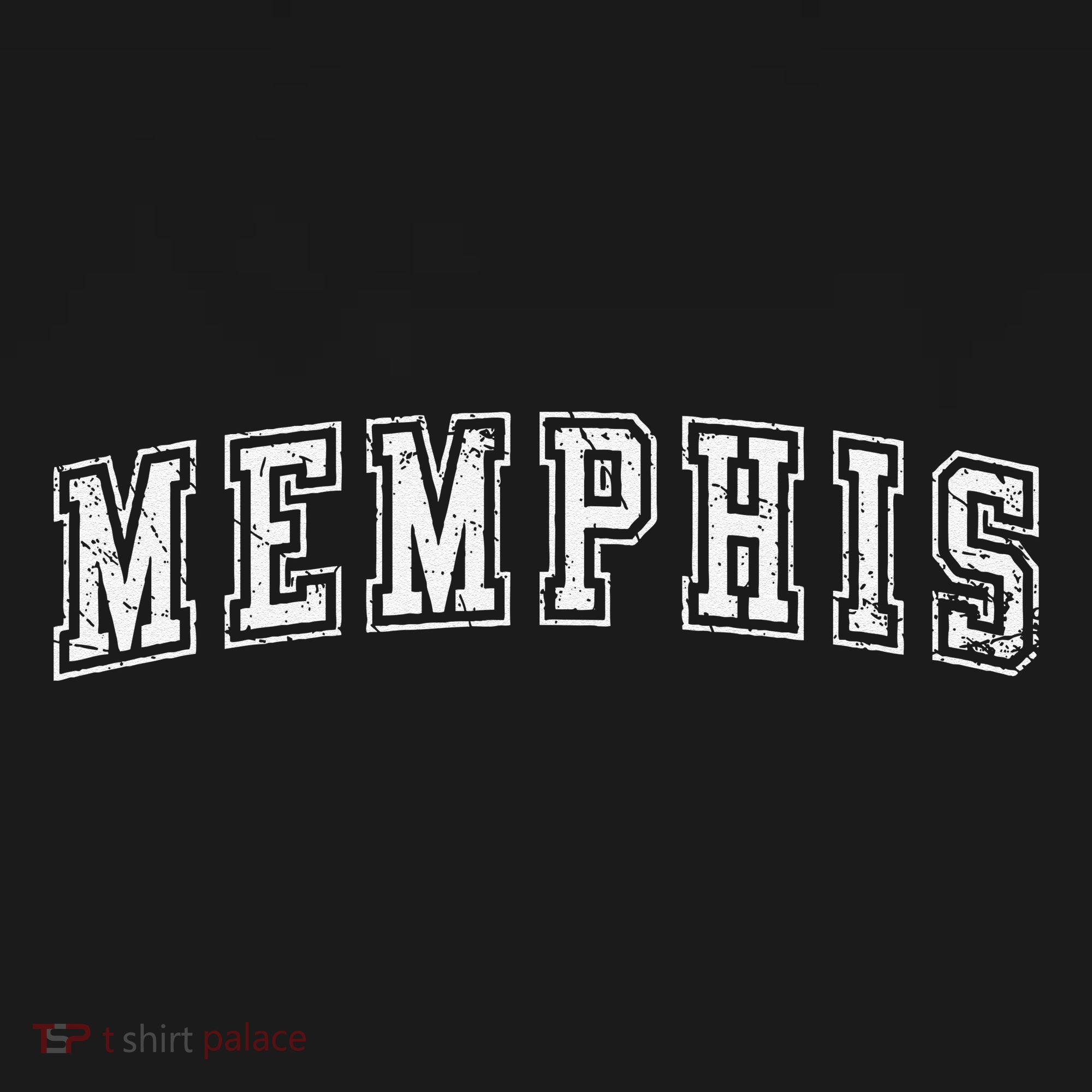 Memphis Tn Varsity Style Home Of The Blues Grunge White Women's Tank Top