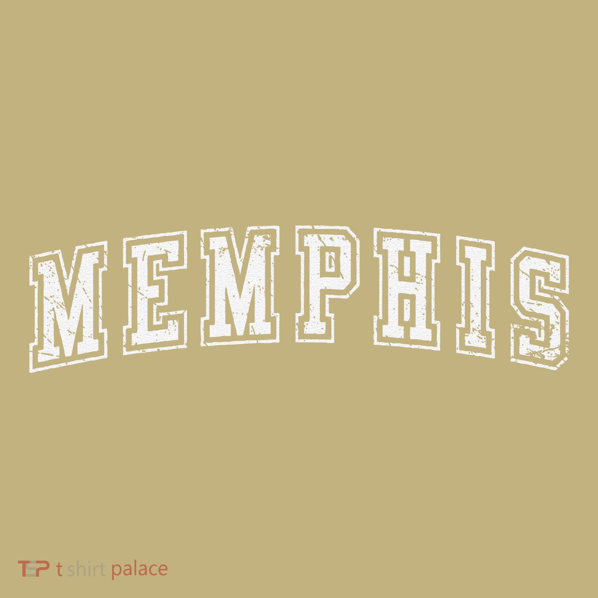 Memphis Tn Varsity Style Home Of The Blues Grunge White T-Shirt