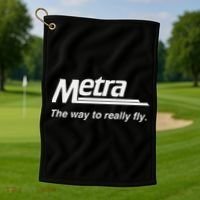 Metra The Way To Really Fly. Golf Towel thumb 1