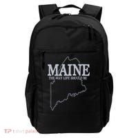 Maine The Way Life Should Be State Pride Graphic Backpack thumb 0