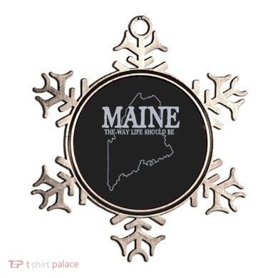 Maine The Way Life Should Be State Pride Graphic Ornament
