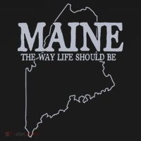 Maine The Way Life Should Be State Pride Graphic Ornament thumb 1