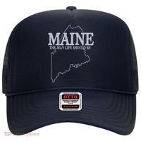 Maine The Way Life Should Be State Pride Graphic Hat thumb 0