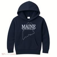 Maine The Way Life Should Be State Pride Graphic Kids Hoodie thumb 0