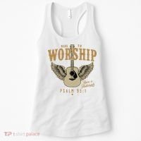 Made To Worship Psalm 95 1 Faith Christian Bible Verse Women's Tank Top thumb 0