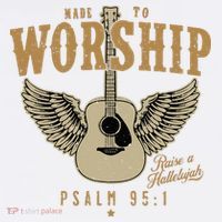 Made To Worship Psalm 95 1 Faith Christian Bible Verse Women's Tank Top thumb 5