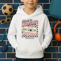 Made To Worship Scripture Bible Verse Christian Jesus Faith Kids Hoodie thumb 2