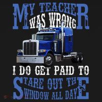 My Teacher Was Wrong Trucker Funny USA-Made Doggie Bandana thumb 2