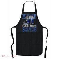 My Teacher Was Wrong Trucker Funny Apron thumb 0
