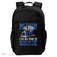 My Teacher Was Wrong Trucker Funny Backpack thumb 0