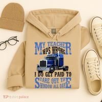 My Teacher Was Wrong Trucker Funny Hoodie thumb 4