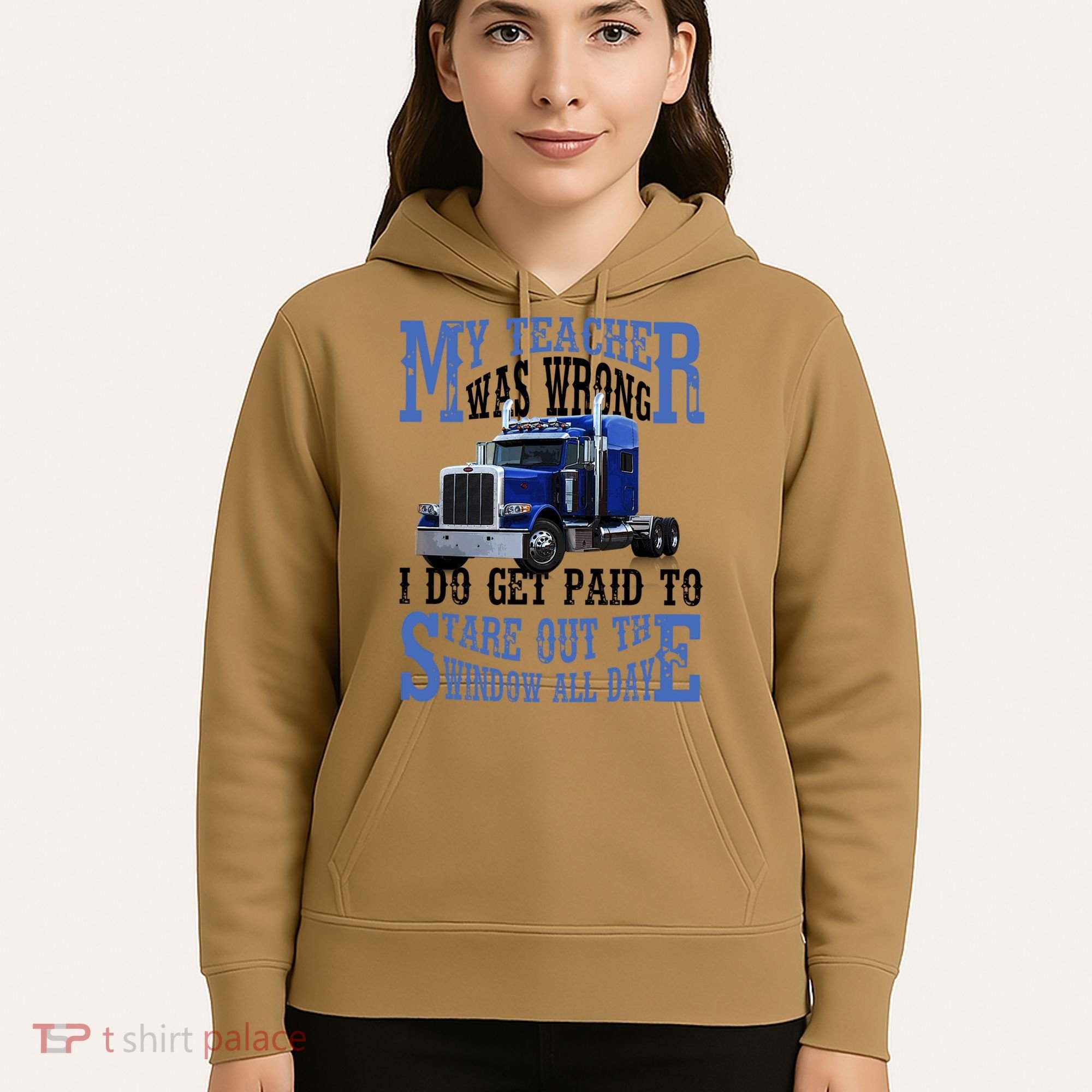 My Teacher Was Wrong Trucker Funny Hoodie