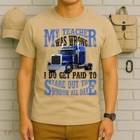 My Teacher Was Wrong Trucker Funny T-Shirt thumb 6