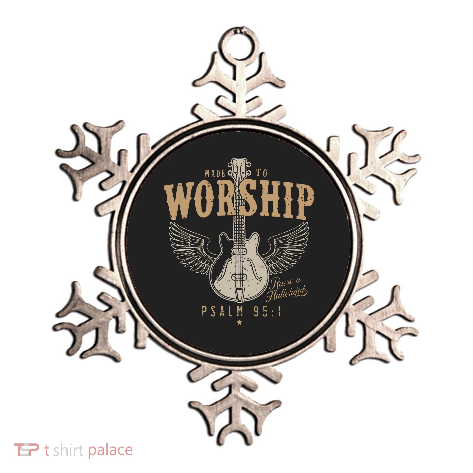 Made To Worship Psalm 95 1 Guitar Ornament