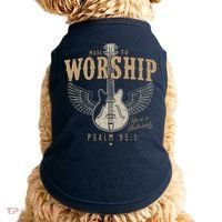 Made To Worship Psalm 95 1 Guitar Doggie Tank thumb 0