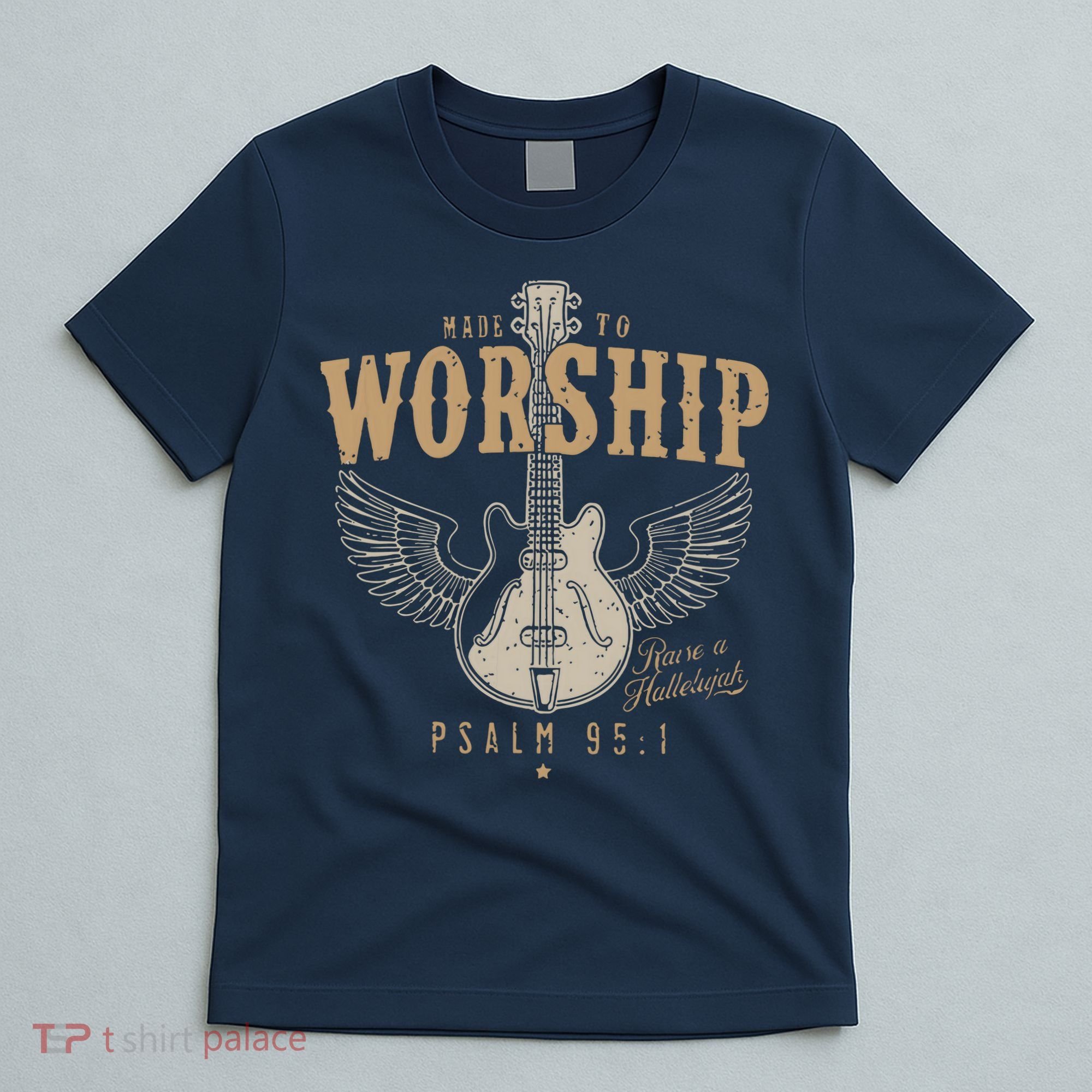 Made To Worship Psalm 95 1 Guitar T-Shirt