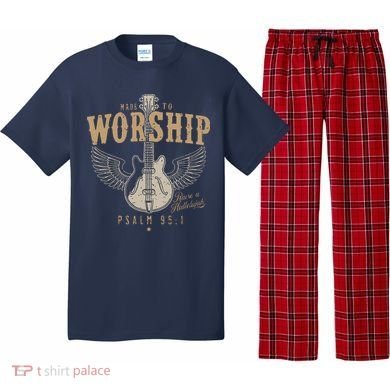 Made To Worship Psalm 95 1 Guitar Pajama Set