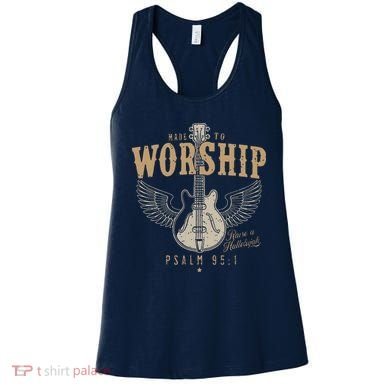 Made To Worship Psalm 95 1 Guitar Women's Tank Top