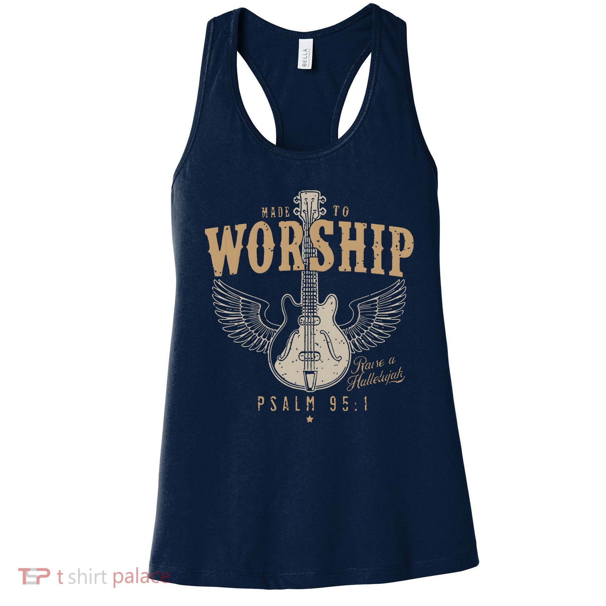 Made To Worship Psalm 95 1 Guitar Women's Tank Top