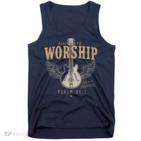 Made To Worship Psalm 95 1 Guitar Tank Top thumb 0