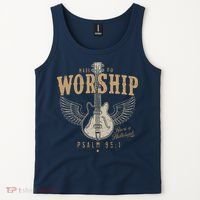 Made To Worship Psalm 95 1 Guitar Tank Top thumb 2