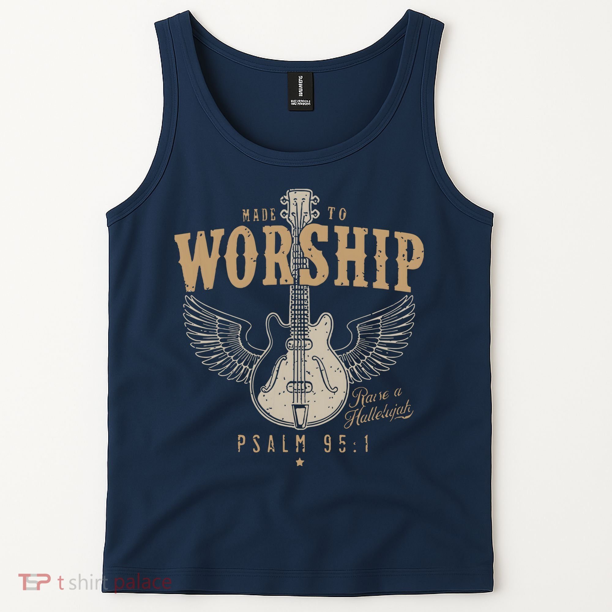 Made To Worship Psalm 95 1 Guitar Tank Top