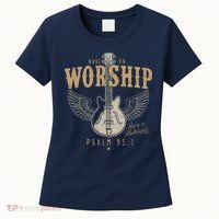 Made To Worship Psalm 95 1 Guitar Women's T-Shirt thumb 0