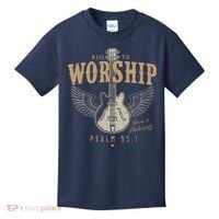 Made To Worship Psalm 95 1 Guitar Kids T-Shirt thumb 0