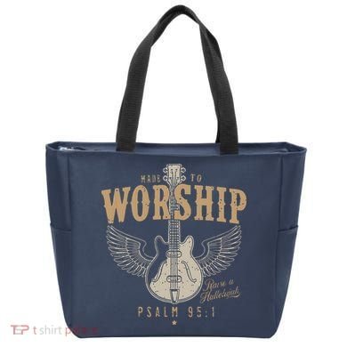 Made To Worship Psalm 95 1 Guitar Tote Bag